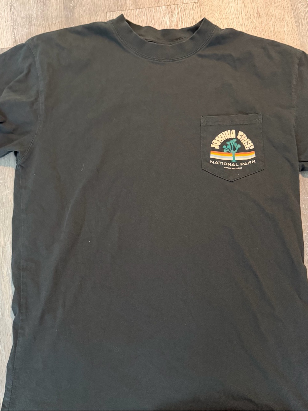 Black Joshua Tree National Park Pocket T-Shirt Large